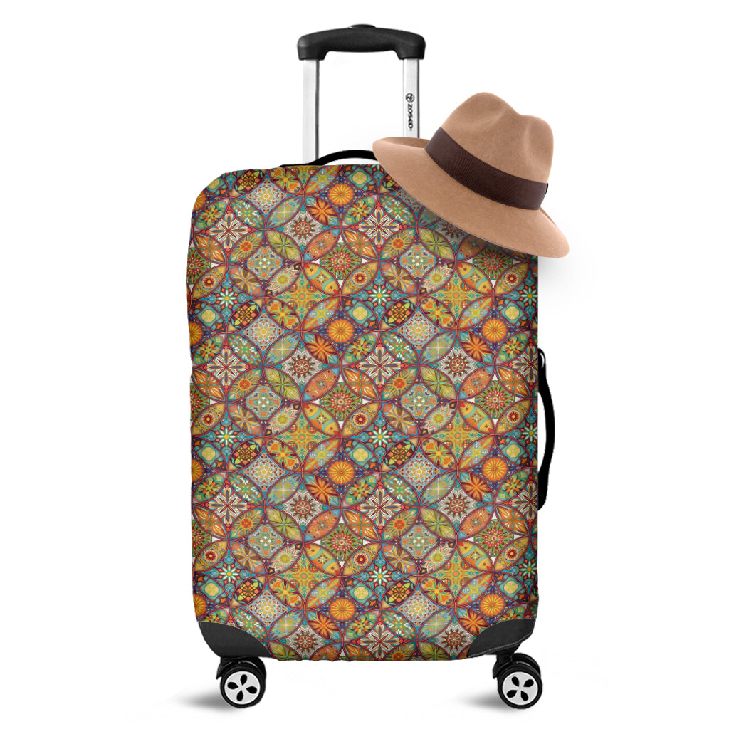 Ethnic Mandala Patchwork Pattern Print Luggage Cover