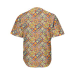 Ethnic Mandala Patchwork Pattern Print Men's Baseball Jersey