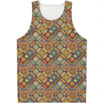 Ethnic Mandala Patchwork Pattern Print Men's Tank Top