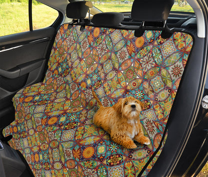 Ethnic Mandala Patchwork Pattern Print Pet Car Back Seat Cover