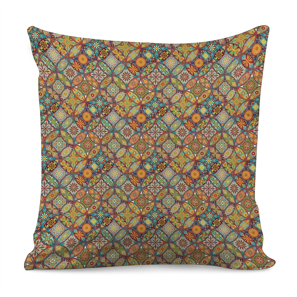 Ethnic Mandala Patchwork Pattern Print Pillow Cover