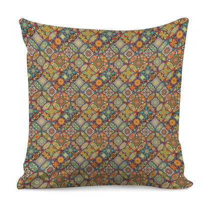 Ethnic Mandala Patchwork Pattern Print Pillow Cover