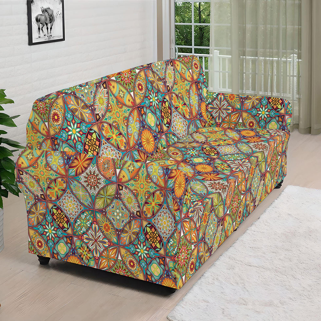 Ethnic Mandala Patchwork Pattern Print Sofa Cover