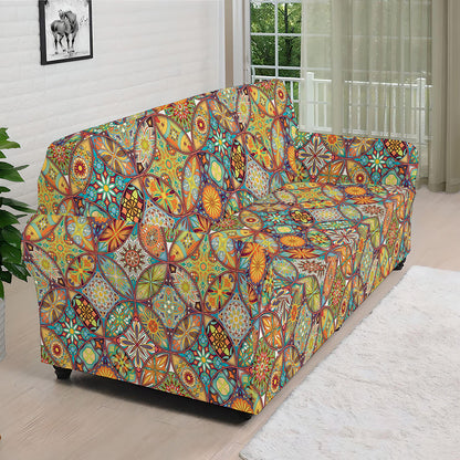 Ethnic Mandala Patchwork Pattern Print Sofa Cover