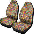 Ethnic Mandala Patchwork Pattern Print Universal Fit Car Seat Covers