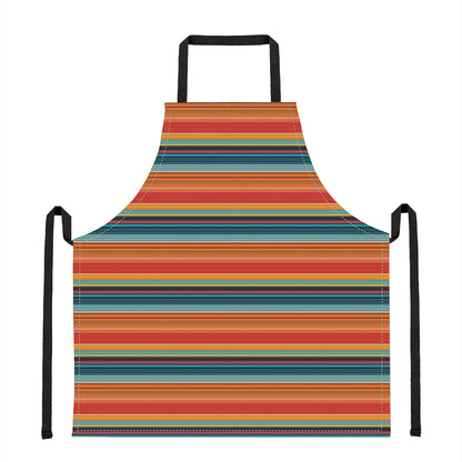 Ethnic Mexican Blanket Pattern Print Apron
