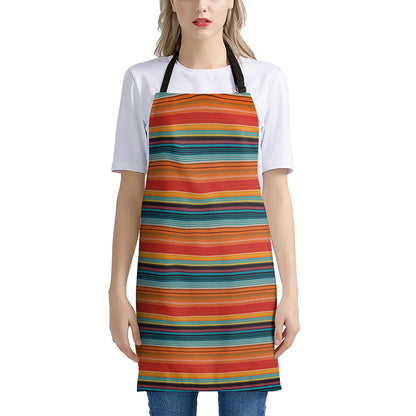 Ethnic Mexican Blanket Pattern Print Apron