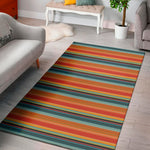 Ethnic Mexican Blanket Pattern Print Area Rug