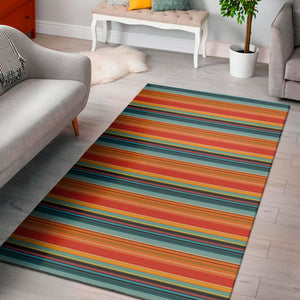 Ethnic Mexican Blanket Pattern Print Area Rug