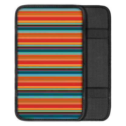 Ethnic Mexican Blanket Pattern Print Car Center Console Cover