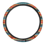 Ethnic Mexican Blanket Pattern Print Car Steering Wheel Cover