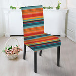 Ethnic Mexican Blanket Pattern Print Dining Chair Slipcover