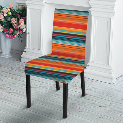 Ethnic Mexican Blanket Pattern Print Dining Chair Slipcover