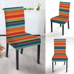 Ethnic Mexican Blanket Pattern Print Dining Chair Slipcover