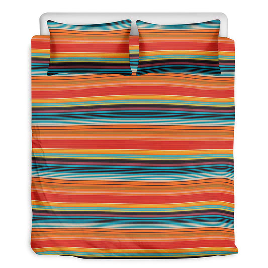 Ethnic Mexican Blanket Pattern Print Duvet Cover Bedding Set