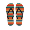 Ethnic Mexican Blanket Pattern Print Flip Flops