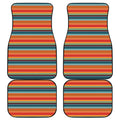 Ethnic Mexican Blanket Pattern Print Front and Back Car Floor Mats
