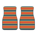 Ethnic Mexican Blanket Pattern Print Front Car Floor Mats