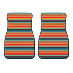 Ethnic Mexican Blanket Pattern Print Front Car Floor Mats