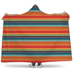 Ethnic Mexican Blanket Pattern Print Hooded Blanket