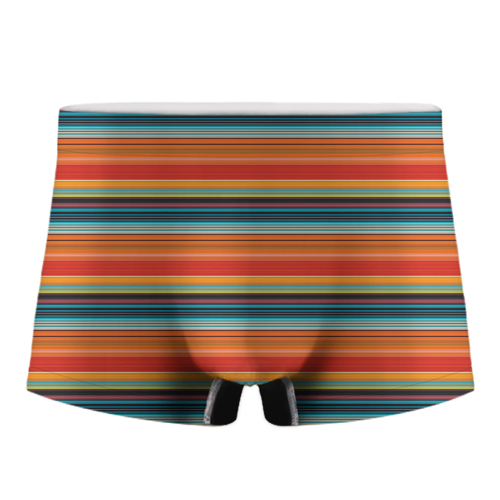 Ethnic Mexican Blanket Pattern Print Men's Boxer Briefs