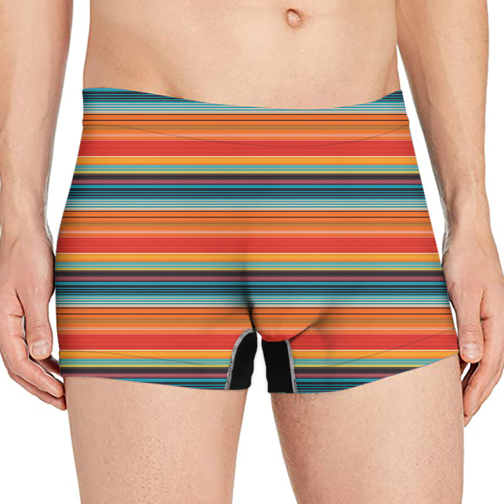 Ethnic Mexican Blanket Pattern Print Men's Boxer Briefs