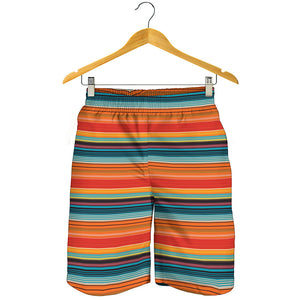 Ethnic Mexican Blanket Pattern Print Men's Shorts