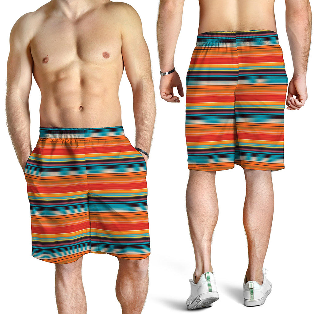 Ethnic Mexican Blanket Pattern Print Men's Shorts