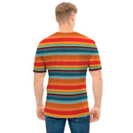 Ethnic Mexican Blanket Pattern Print Men's T-Shirt