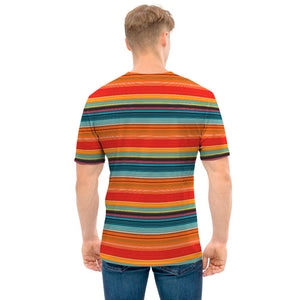 Ethnic Mexican Blanket Pattern Print Men's T-Shirt