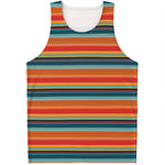 Ethnic Mexican Blanket Pattern Print Men's Tank Top