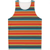 Ethnic Mexican Blanket Pattern Print Men's Tank Top