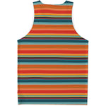 Ethnic Mexican Blanket Pattern Print Men's Tank Top