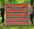 Ethnic Mexican Blanket Pattern Print Quilt