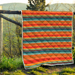 Ethnic Mexican Blanket Pattern Print Quilt