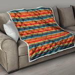 Ethnic Mexican Blanket Pattern Print Quilt