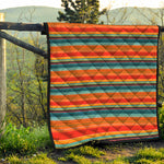 Ethnic Mexican Blanket Pattern Print Quilt