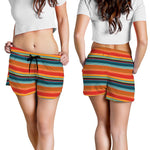 Ethnic Mexican Blanket Pattern Print Women's Shorts