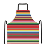 Ethnic Mexican Blanket Stripe Print Apron