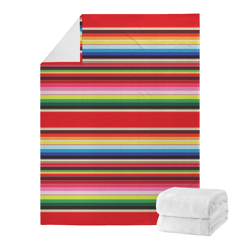 Ethnic Mexican Blanket Stripe Print Blanket