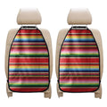 Ethnic Mexican Blanket Stripe Print Car Seat Organizers