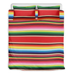 Ethnic Mexican Blanket Stripe Print Duvet Cover Bedding Set
