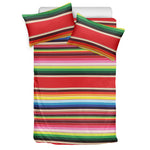 Ethnic Mexican Blanket Stripe Print Duvet Cover Bedding Set