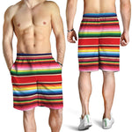 Ethnic Mexican Blanket Stripe Print Men's Shorts