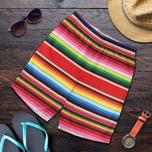 Ethnic Mexican Blanket Stripe Print Men's Shorts