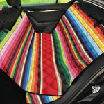 Ethnic Mexican Blanket Stripe Print Pet Car Back Seat Cover