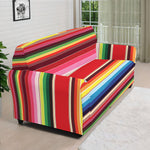 Ethnic Mexican Blanket Stripe Print Sofa Cover