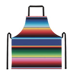 Ethnic Mexican Serape Pattern Print Apron