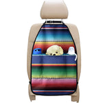 Ethnic Mexican Serape Pattern Print Car Seat Organizers