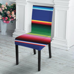 Ethnic Mexican Serape Pattern Print Dining Chair Slipcover